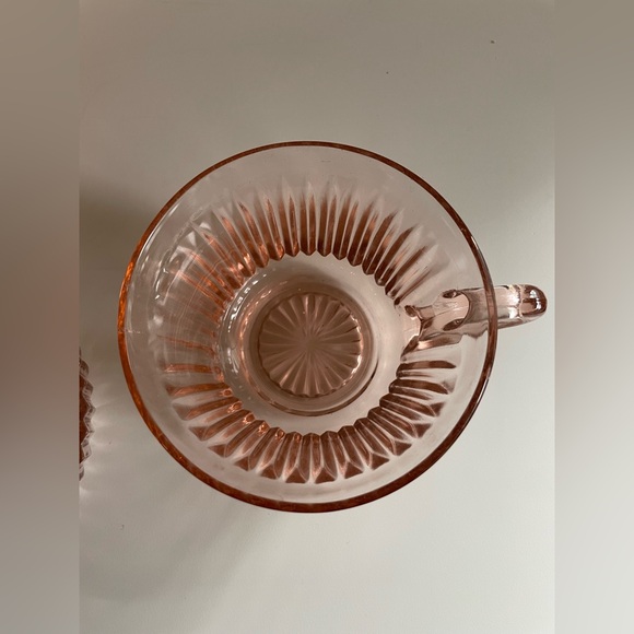 Pink Depression Teacup Set - Picture 7 of 13